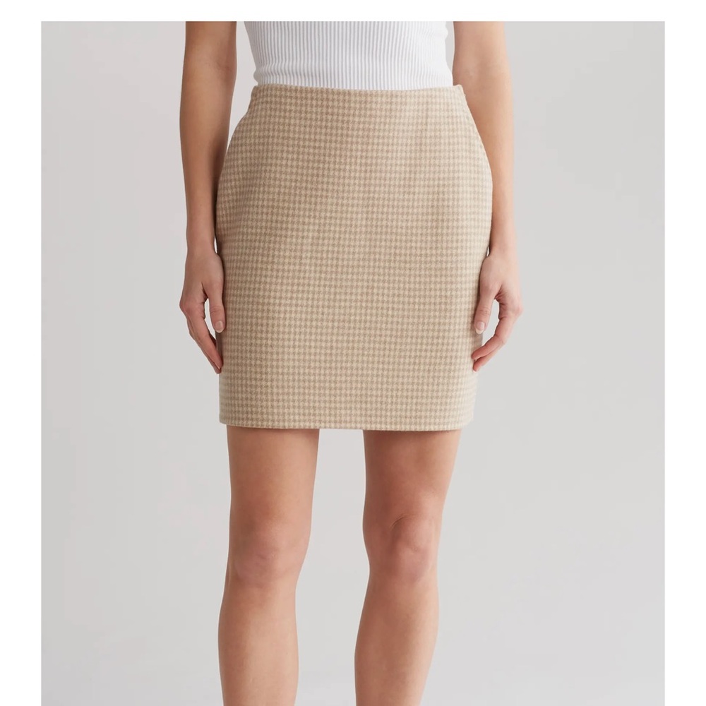 Theory women's Houndstooth Wool & Cashmere Pencil Skirt size 4